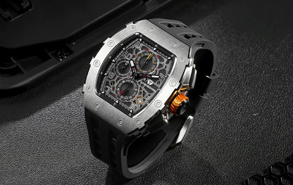 Orologio da uomo TSAR BOMBA New TB8204, cronografo al quarzo giapponese, impermeabile 50M, stile sportivo fashion, orologio da polso di lusso, regalo da uomo