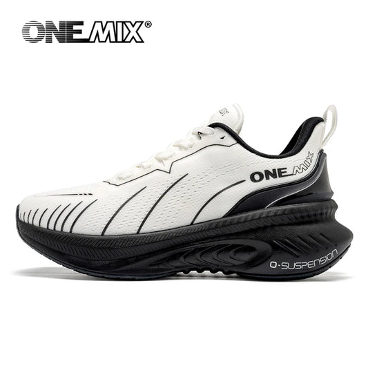 Zapatillas de running ONEMIX New Cushioning para hombre, aptas para corredores pesados, deportivas con cordones para mujer, antideslizantes, de exterior, deportivas para hombre