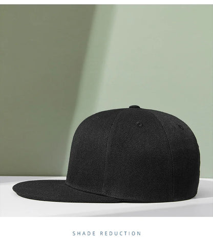 Engros 40 farver Justerbare flade snapback-kasketter med skygge Dame Mode Polyester Enfarvet baseballkasket Herre Hiphop Blank Sportskasket