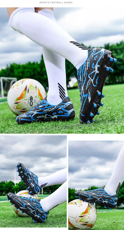 Chaussures de Football pour hommes et femmes, baskets de Futsal, antidérapantes, pour l'extérieur, pour enfants, chaussures d'entraînement professionnelles pour jeunes, offre spéciale