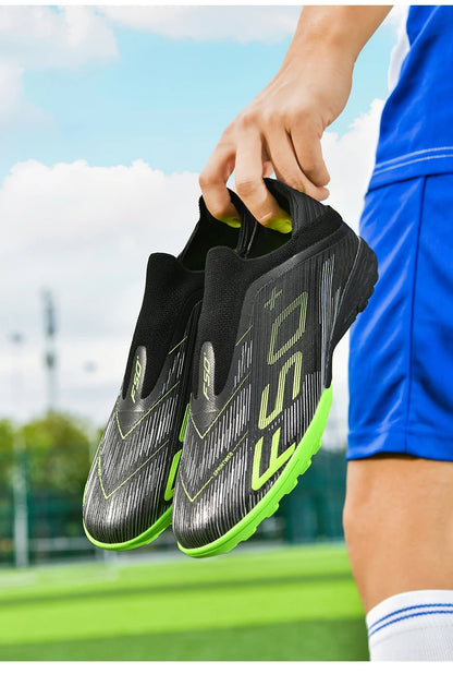 New Men Football Boots Match Cleats High-quality Futsal Indoor Sneakers Non-Slip Grass Soccer Shoes Hot-selling High-top Outdoor