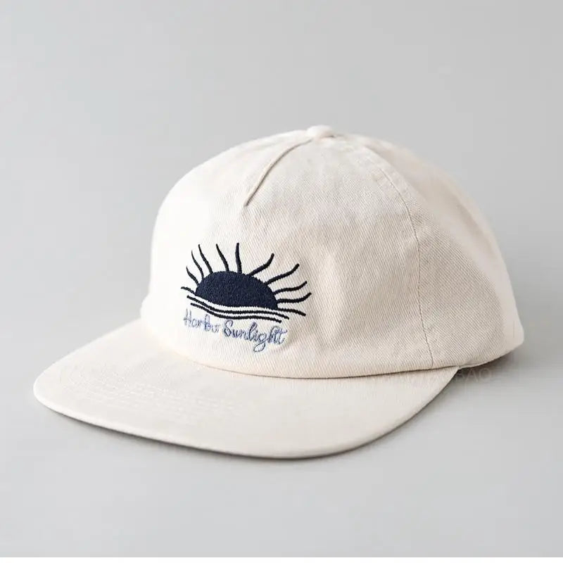 Cappellino da baseball con visiera piatta, carino, per donne, uomini e adolescenti, con ricamo "Sunrise", cappellini estivi e cappelli da sole