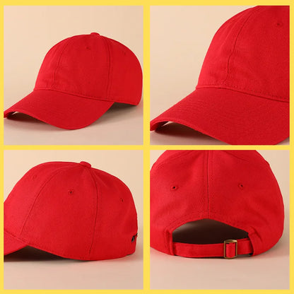 Custom Logo Cotton Soft Top Baseball Cap For Women Men Classics Simple Adjustable Dad Hat Outdoor Sport Dad Hats Wholesale