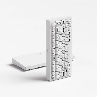 Akko MonsGeek M1 V5 Three-mode Mechanical Keyboard/Barebone Kit VIA 75% 3/5 Pin Customized Hot Swap RGB Rapid Disassemble Gasket