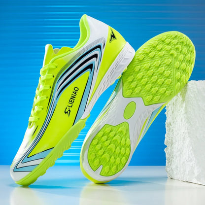 Nouvelles chaussures de football pour hommes, crampons de terrain antidérapants, chaussures de football pour l'entraînement, baskets de haute qualité, futsal, intérieur, vente chaude, extérieur
