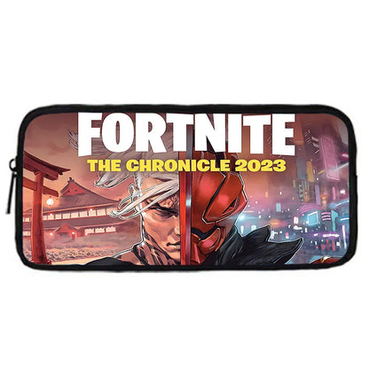 Mochila escolar infantil con bolso de hombro y estuches para lápices, bolsas escolares con diseño de juego popular F-FortniteS para niños y niñas, el mejor regalo