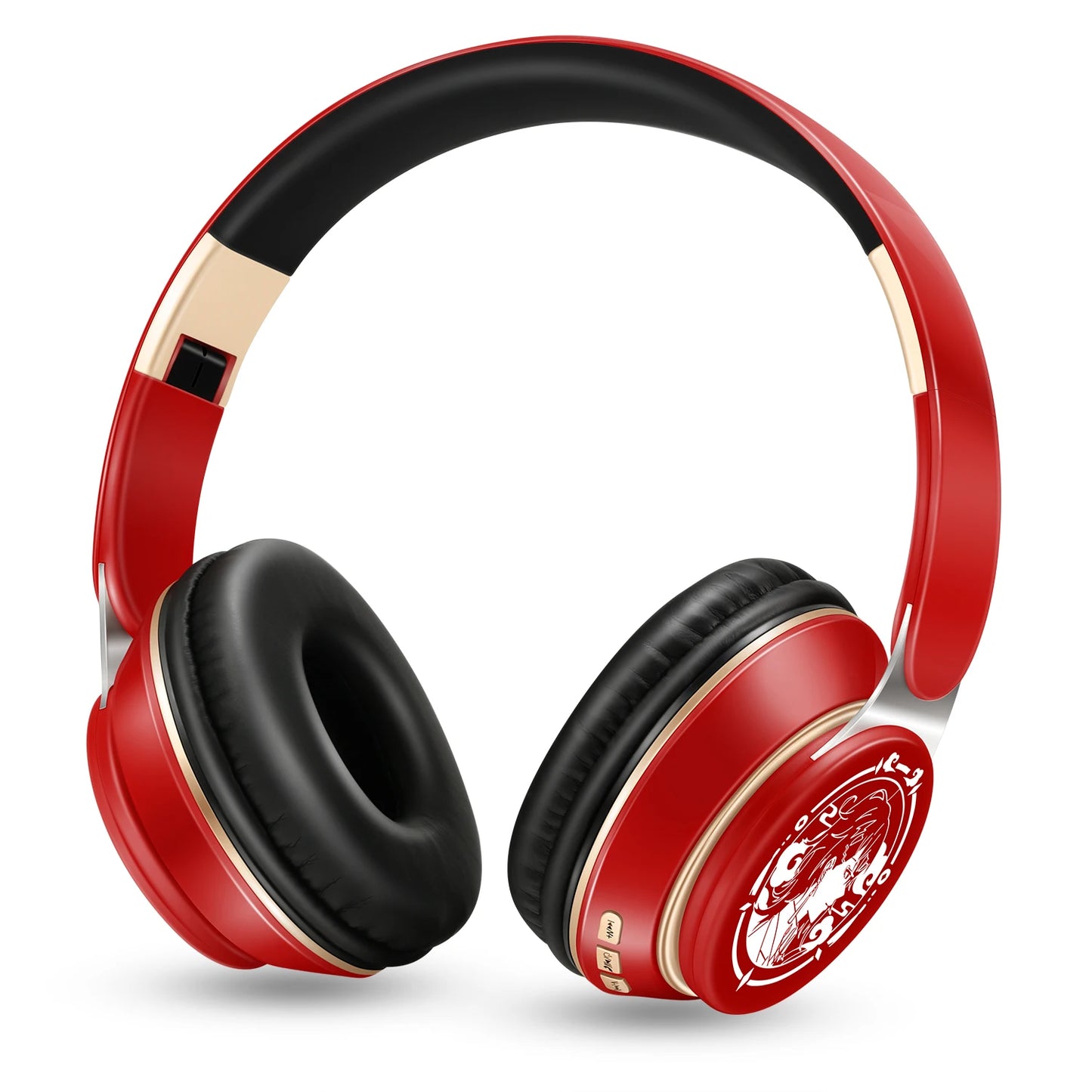 New Popular Bluetooth Headphones Stereo Headset Wireless Original Earphones Cosplay Game with MP3 FM & Microphone Students Gift