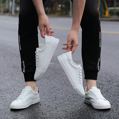 Baskets Souples Blanches Décontractées pour Homme, Chaussures de Marque à la Mode, Printemps et Été, N021