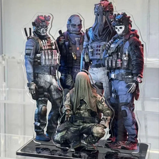 New COD Call of Duty Ghost Konig Krueger Keegan Nikto Cosplay Acrylic Desktop Stand Figure Anime Collection Cartoon Decor Gift