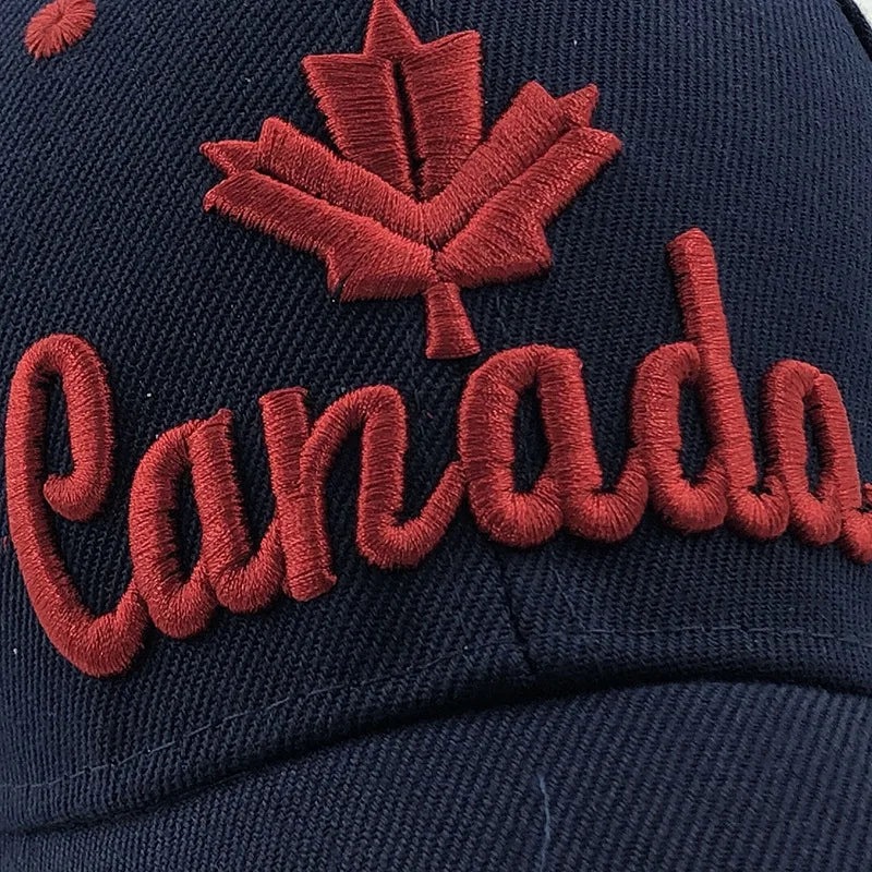 Farver Kontrast Canada Broderet baseballkasket til mænd og kvinder Snapback-kasket Dad Hats Fiskekasket Bone Gorra