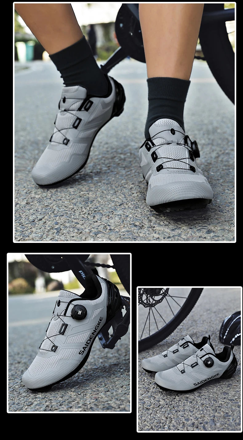 Scarpe da ciclismo unisex nuove, professionali, leggere e di lusso, originali, da strada, in gomma, MTB, da corsa, bici fashion, sport street