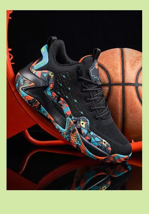 Men Basketball Shoes Breathable Cushioning Non-Slip Wearable High Quality Sports Shoes Gym Training Athletic Basketball Sneaker