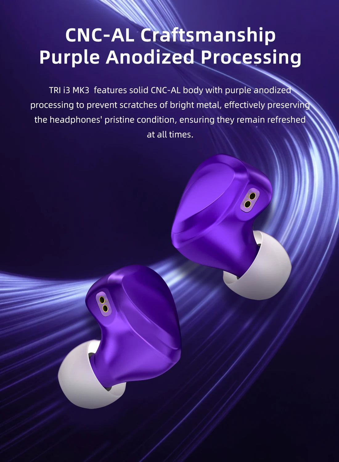TRI I3 MK3 3rd-Gen Planar+BA+DD Hybrid Flagship HIFI In-EarEarphones Headphones High Resolution Wired Earbuds