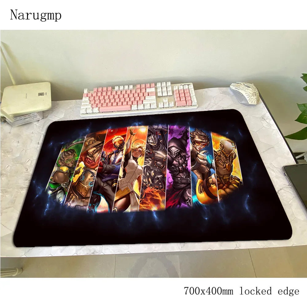 Overwatch mouse pad 700x400x3mm gaming mousepad anime Personality office notebook desk mat Boy Gift mouse pad games PC gamer mats