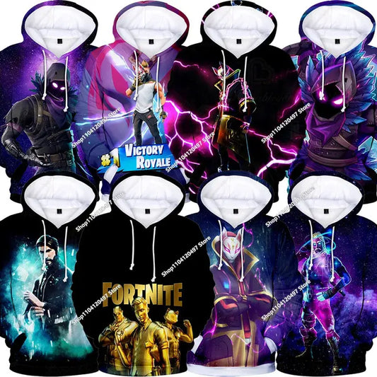 Hoodies für Jungen und Mädchen Fortnite Kinder-Pullover 3D-bedruckte Hoodies Battle Royale Herren-Hoodies Herbstmode Kinderbekleidung