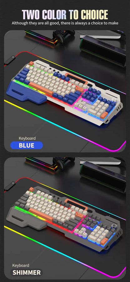 Russian Gaming Keyboard With Russian Layout Spanish Arabic Korean Keyboard Mouse Gamer 104 Keys 100% Layout Wired RGB Light K90