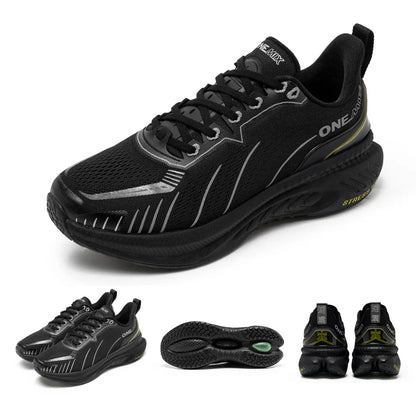 Zapatillas de running ONEMIX White Road para hombre con amortiguación de aire, deportivas de exterior, zapatillas de entrenamiento masculinas de verano para jogging, calzado para mujer
