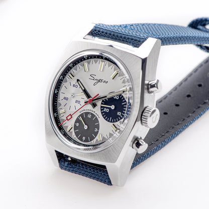 Sugess S419 Series 37mm Original Swanneck Movement Chronograph Master Mens Watch Mechanical Wristwatch Dome Sapphire Crystal New