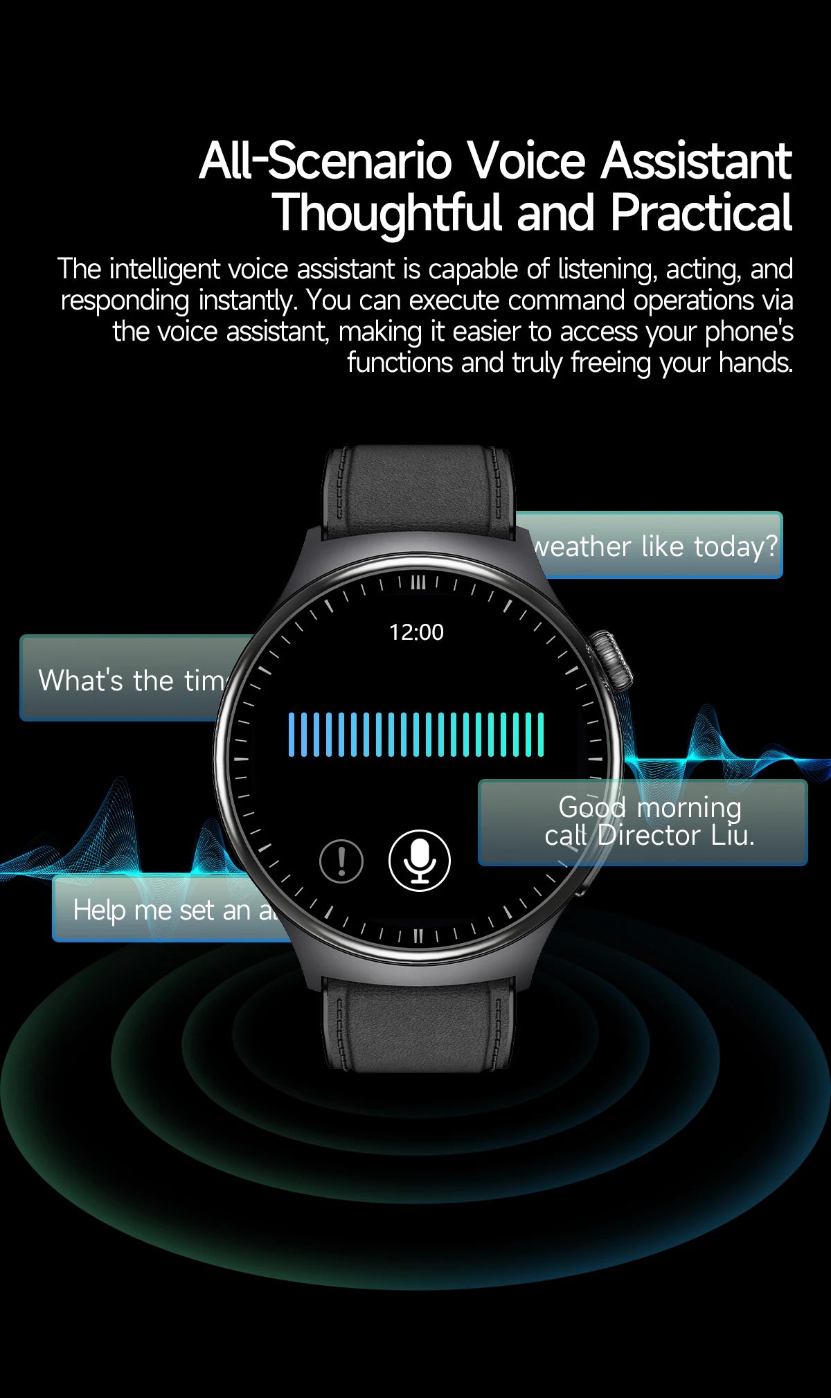 2026New AI-Diagnosis Care Smartwatch ECG+PPG Accurate Uric Acid Blood Pressure Body Fat Five organ Fitness Waterproof Smartwatch