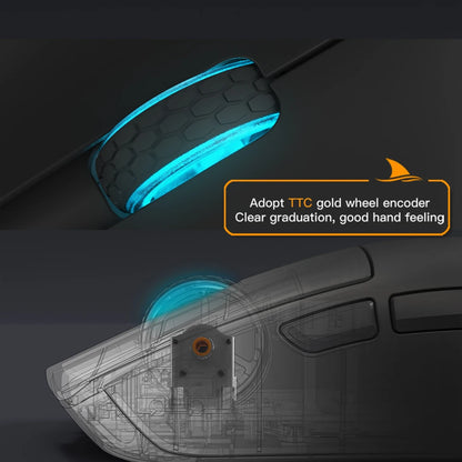 Darmoshark M3Pro Gaming Mouse 2.4G BT Wireless Tri-Mode PAW3395 Sensor N52840 26000DPI Big Hand Macro Driver Mouse For Gaming