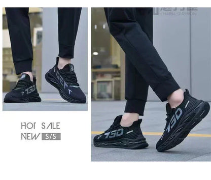 New Summer Mens Breathable Mesh Running Shoes Lightweight Trendy Sports Sneakers for Daily Workout and Outdoor Walking