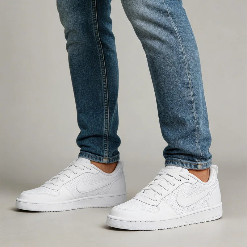 Nike Court Borough Retro Versatile Casual Non-Slip Breathable Balanced Low-Top White Av3171-100