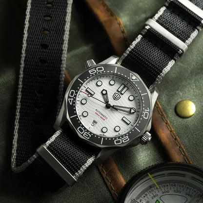 Watchdives WD007 V2 39mm Titanium Dive Watch PT5000 Automatic Movement Luminous 200m Waterproof Domed Bubble Sapphire Watches