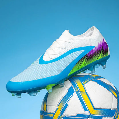Botas de fútbol para hombre, nuevas, ultraligeras, para entrenamiento al aire libre, dropshipping, zapatillas de fútbol con tacos, clavos largos FG antideslizantes