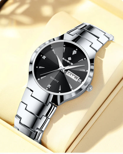 BANGWEI 2026 NEW Women's Watch Fashion Waterproof Luminous Elegant Weekly Calendar Exquisite women's quartz wrist watch reloj