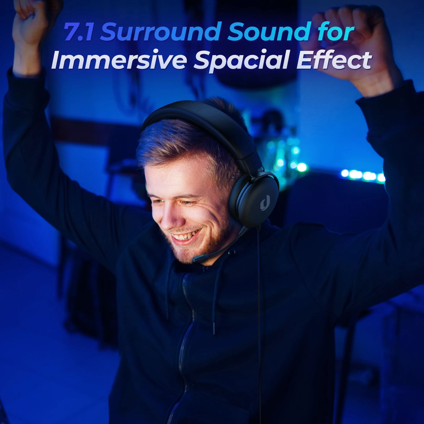 Wired Gaming Headset for Switch PS4 PS5 Xbox One S/X - Stereo Sound Headphones with Microphone, with PC Laptop Mobile Devices