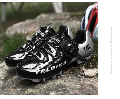 New Men's and Women's Bicycle Shoes,Outdoor Cycling Shoes,Three Functional Soles,Professional Training Shoes