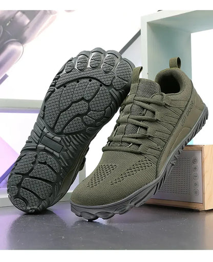 Simple Men's Shoes Lightweight Hiking Sports 2025 Wide Toe Barefoot Shoes Multifunctional Casual Mesh Breathable Walking Shoes