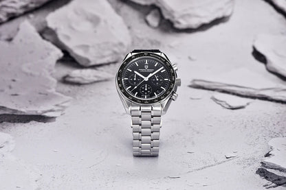 PAGANI DESIGN Moon-ur – Luksus-kvarts-kronograf til mænd, sporty stil, safirglas med antirefleksbehandling, selvlysende display