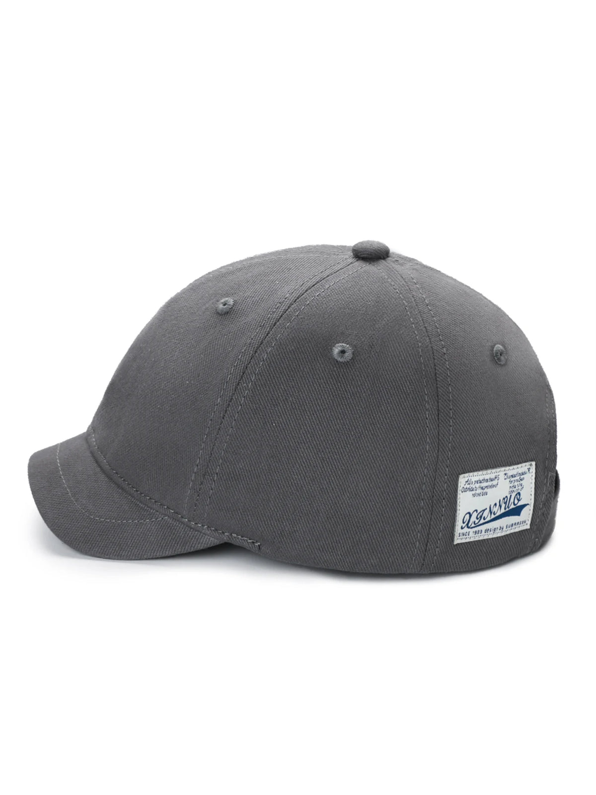 Baseballkasket i bomuld med kort skygge til mænd og kvinder, casual vintage-stil, justerbar „dad hat“ i trucker-stil, lavprofil-kasketter med nylonlukning