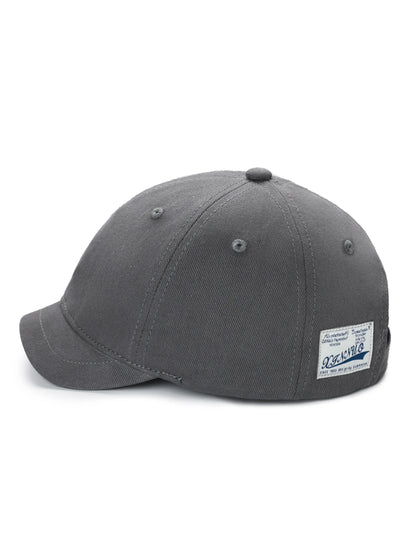 Baseballkasket i bomuld med kort skygge til mænd og kvinder, casual vintage-stil, justerbar „dad hat“ i trucker-stil, lavprofil-kasketter med nylonlukning