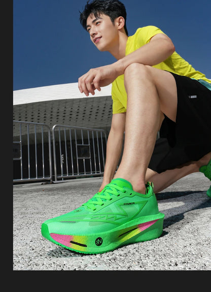 Running Shoes Carbon Board Specialty Marathon Men Sports Breathable Lightweight Women's Comfortable Nonskid Chunta Sneakers