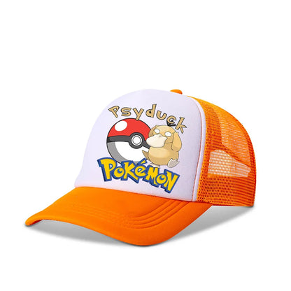 Pokémonová baseballová čepice Pikachu Charizard Gengar kreslená postavička čepice s kšiltem pro děti i dospělé letní outdoorová sportovní čepice pro chlapce ležérní módní čepice dárek