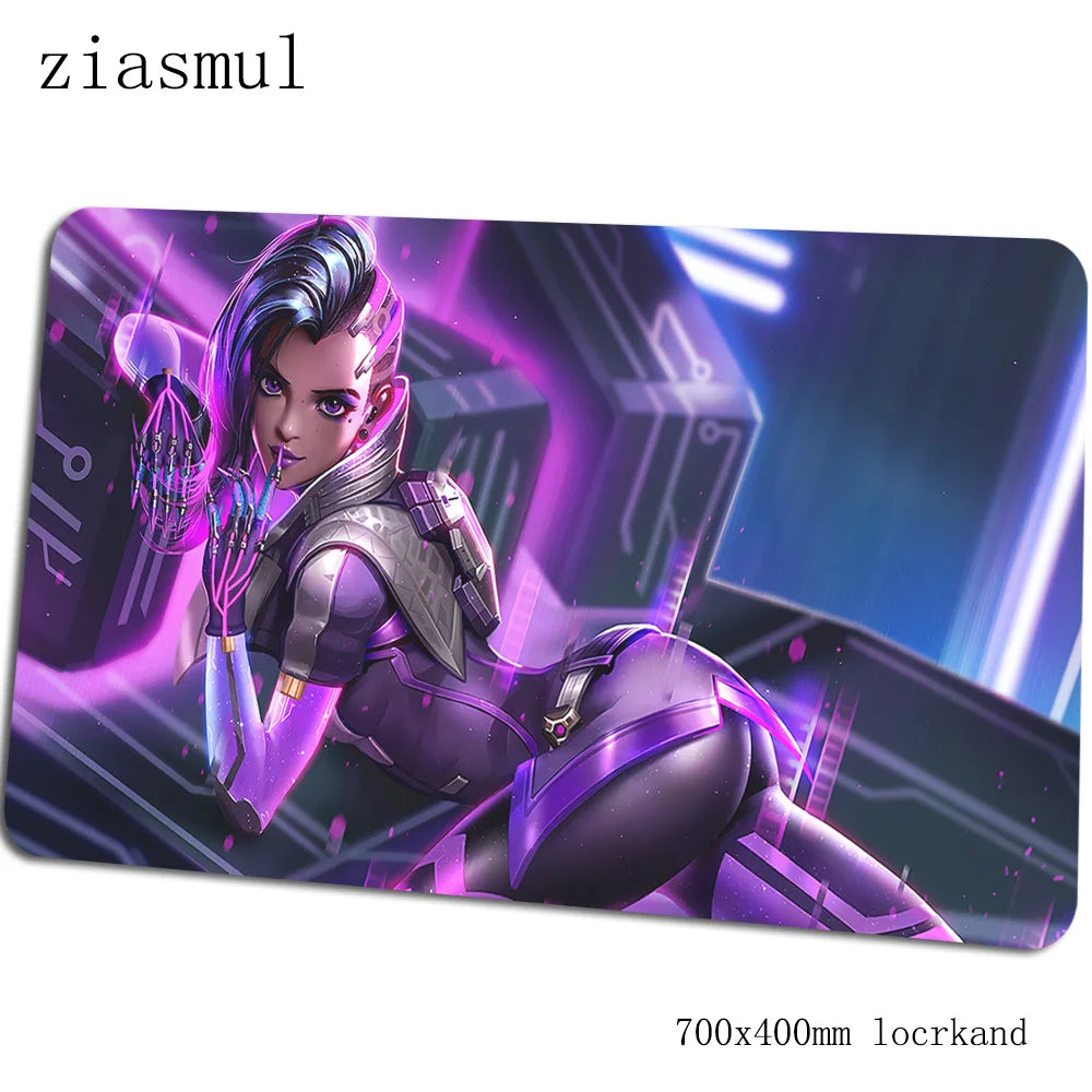 „Overwatch“ pelės kilimėlis – įspūdingas kompiuterio kilimėlis 70x40cm, didelis XL gaming pelės kilimėlis klaviatūrai, žaidimams, PC gamer stalui