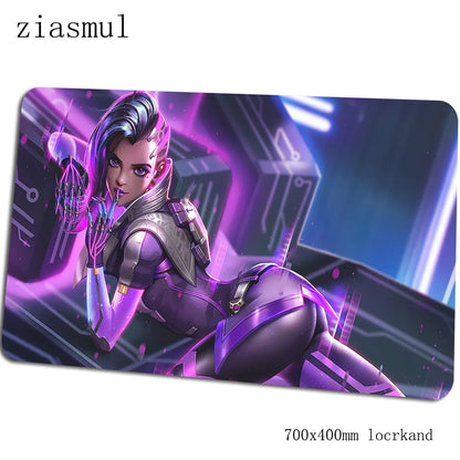 „Overwatch“ pelės kilimėlis – įspūdingas kompiuterio kilimėlis 70x40cm, didelis XL gaming pelės kilimėlis klaviatūrai, žaidimams, PC gamer stalui