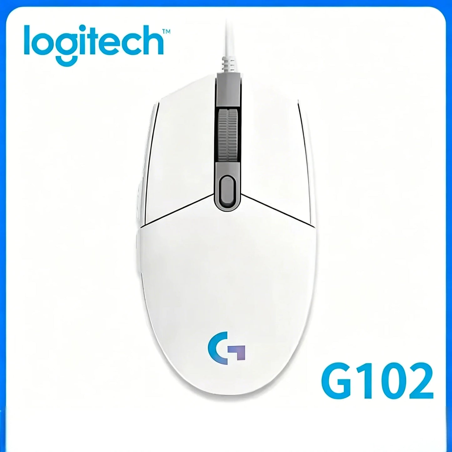 Logitech G102  Wired Gaming Mouse RGB Backlight 8000DPI Optical Sensor 6 Programmable Buttons for PC Laptop Gamers