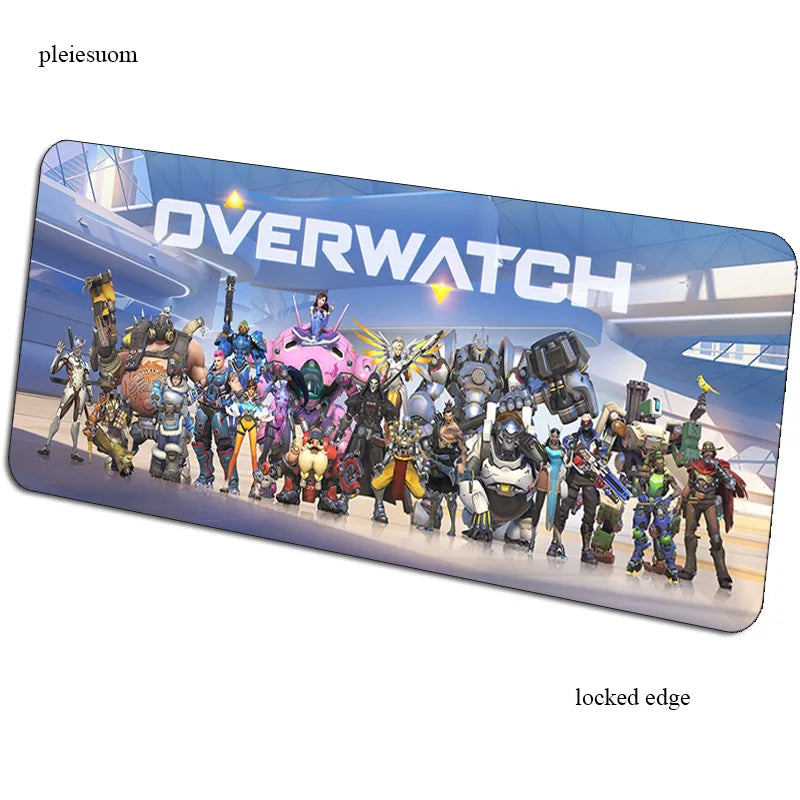 Herní podložka pod myš Overwatch s HD potiskem, 900x400x3mm, podložka na počítačový stůl pro hráče, cenově dostupná PC podložka pod myš pro notebook