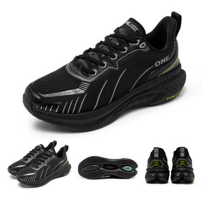 Zapatillas de running ONEMIX White Road para hombre con amortiguación de aire, deportivas de exterior, zapatillas de entrenamiento masculinas de verano para jogging, calzado para mujer