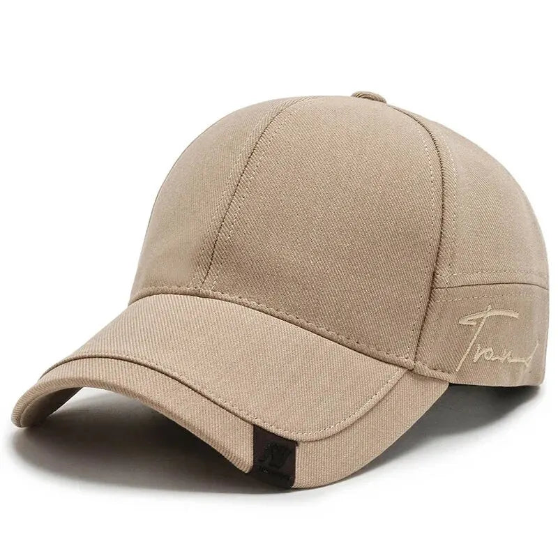 Casquette pour homme Tide Sunshade, casquette de soleil coréenne pour homme, noire, modèle Tide, simple, décontractée et polyvalente, casquette de baseball