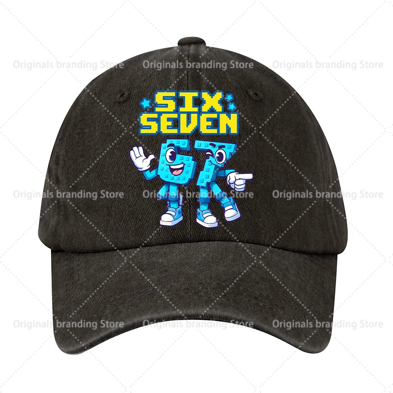 Steal A Brainrot 67 Dětská baseballová čepice Pánská Dámská sluneční čepice Nová čepice pro dospělé Outdoor Sport Sluneční čepice Retro pokrývka hlavy Dárek Horké prodeje