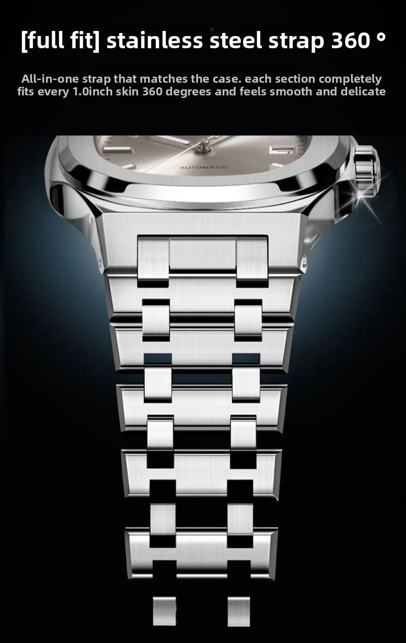 New 2025 Men's Automatic Watch Luminous Man Watches Steel Strap Waterproof Wristwatches Men's Luxury Brand Watch