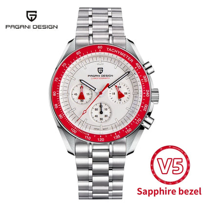 PAGANI DESIGN 2026 New Moon Watch For Men Quartz Multifunction Chronograph Sports Mens Watches Top Brand Luxury Sapphire Mirror