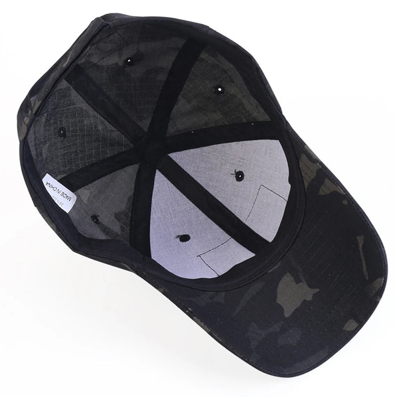 1pc Baseball Caps Camouflage Tactical Outdoor Soldier Combat Paintball Adjustable Hat Summer Snapback Sun Hats For Men Women