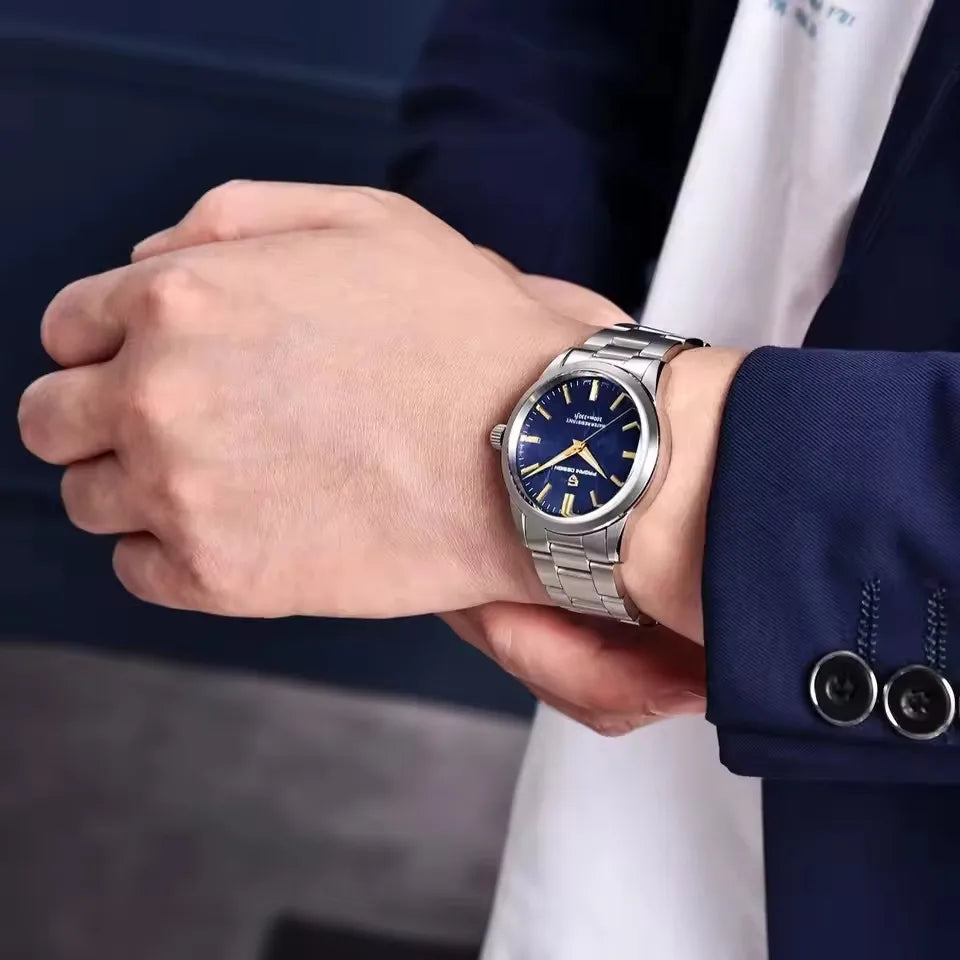 PAGANI DESIGN 40MM Meteorite dial Men Quartz Watches Luxury Business 316L Stainless Steel 100M Waterproof Watch For Men clock