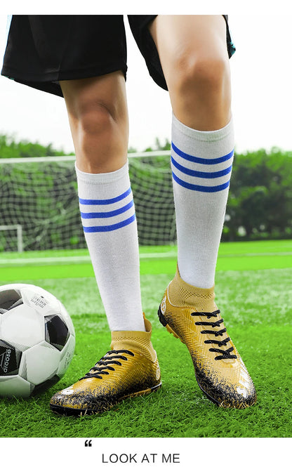 Men's Soccer Shoes Kids Football Boots Women's Professional Soccer Cleats Anti-skid Football Shoes TF/FG Outdoor Football Shoes