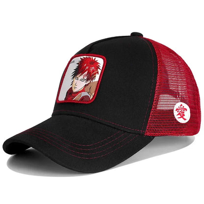 Casquette de baseball Snapback Naruto Uchiha Itachi, style anime, pour hommes et femmes, hip-hop, pour papa, casquette en maille ajustable, casquette de camionneur